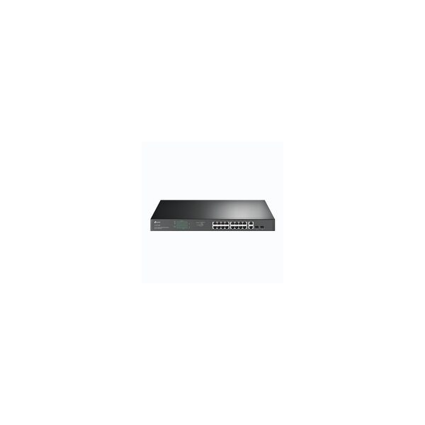 TP-LINK 18-Port Gigabit-Rackmount-Switch mit 16 PoE+-Ports - Unmanaged - Gigabit Ethernet (10/100/1000) - Vollduplex - Power over Ethernet (PoE) - Rack-Einbau - 1U