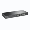 TP-LINK 18-Port Gigabit-Rackmount-Switch mit 16 PoE+-Ports - Unmanaged - Gigabit Ethernet (10/100/1000) - Vollduplex - Power over Ethernet (PoE) - Rack-Einbau - 1U