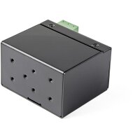 StarTech.com PoE + Industrial Media Converter 30W - Medienkonverter LWL Kupfer - Singlemode-/Multimode Glasfaser auf Kupfer Gigabit Ethernet - Mini/Kompaktgröße - IP-30/ -40°C bis 75°C - 1000 Mbit/s - IEEE 802.3 - IEEE 802.3u - IEEE 802.3z - Voll