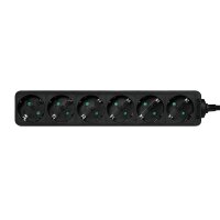 LogiLink LPS238B - 1,5 m - Drinnen - IP20 - Schwarz - 6...