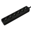 LogiLink LPS238B - 1,5 m - Drinnen - IP20 - Schwarz - 6 AC-Ausgänge - 250 V