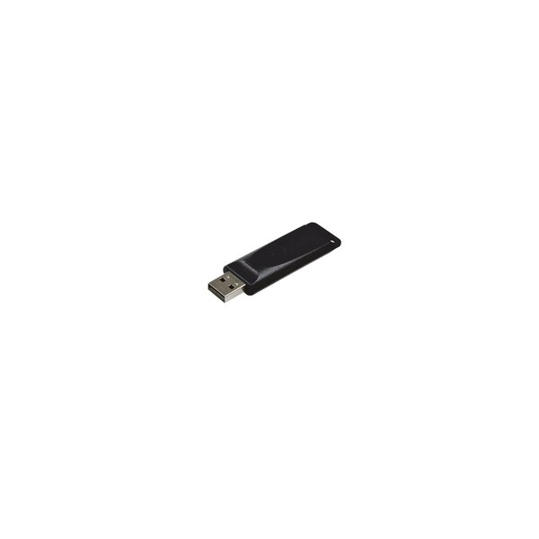 Verbatim Slider - USB-Stick 64 GB - Schwarz - 64 GB - USB Typ-A - 2.0 - 10 MB/s - Dia - Schwarz