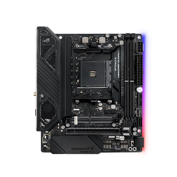 ASUS ROG Crosshair VIII Impact - AMD - Sockel AM4 - AMD Ryzen 2000 Series - AMD Ryzen 3000 Series - Sockel AM4 - DDR4-SDRAM - 64 GB