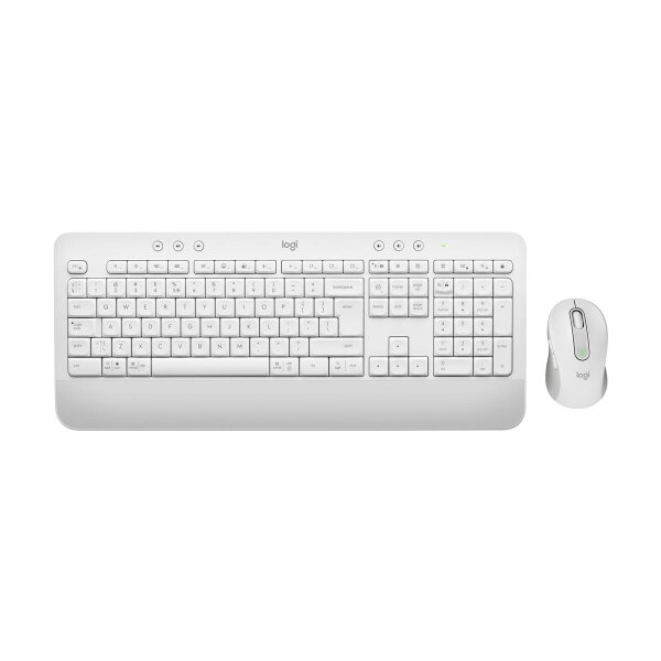 Logitech 920-011022 - Kabellos - Bluetooth - Membran Key Switch - QWERTZ - Weiß - Maus enthalten