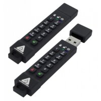 Apricorn Aegis Secure Key 3z - 16 GB - USB Typ-A - 3.2 Gen 1 (3.1 Gen 1) - 190 MB/s - Kappe - Schwarz