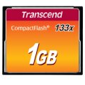 Transcend 1 GB CF 133x - 1 GB - Kompaktflash - MLC - 50 MB/s - 20 MB/s - Schwarz