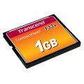 Transcend 1 GB CF 133x - 1 GB - Kompaktflash - MLC - 50 MB/s - 20 MB/s - Schwarz