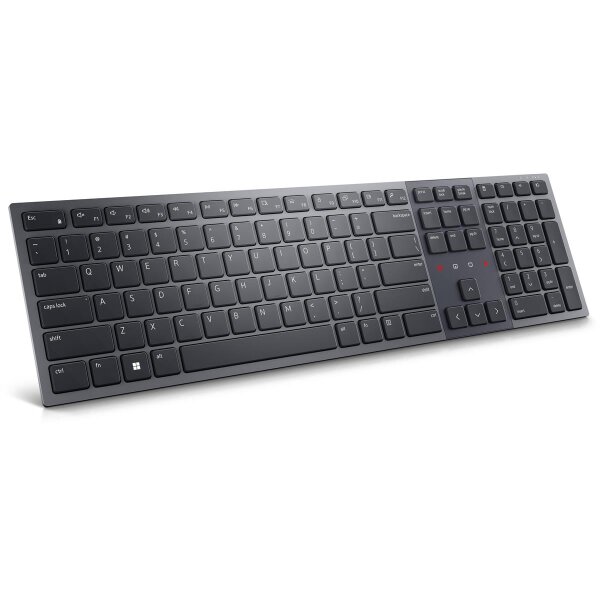Dell KB900 - Volle Größe (100%) - Kabellos - RF Wireless + Bluetooth - Scherenschalter - QWERTZ - Graphit