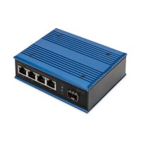 DIGITUS 4-port 10/100/1000BASE-TX+1000Base-FX Industrial PoE Switch