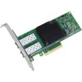 Intel X710-DA2 - Eingebaut - Kabelgebunden - PCI Express - Faser - 40000 Mbit/s - Grün - Silber