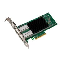 Intel E810-XXVDA2 - Eingebaut - Kabelgebunden - PCI Express - Faser - Schwarz - Grün - Silber