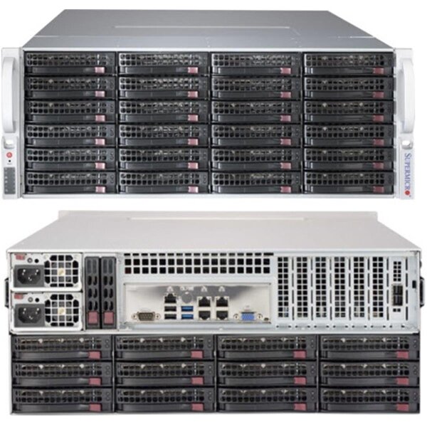 Supermicro CSE-847BE2C-R1K23LPB - Rack - Server - Schwarz - 4U - Ventilatorausfall - HDD - Netzwerk - Leistung - System - 80 PLUS Titanium Certified