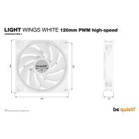 Be Quiet! Light Wings - Gehäuseluefter - Pwm - Gehäuse-Lüfter - 31 dB