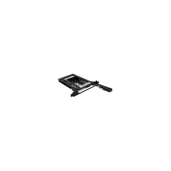 StarTech.com 2,5-Zoll SATA-Wechsellrahmen für PC-Erweiterungssteckplatz - 6,35 cm (2.5 Zoll) - Schwarz - 158,37 g - 234 g - 0 - 55 °C