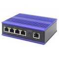 DIGITUS 4 Port Gigabit Netzwerk Switch, Industrial, Unmanaged, 1 RJ45 Uplink