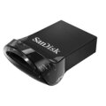 SanDisk Ultra Fit - 128 GB - USB Typ-A - 3.2 Gen 1 (3.1 Gen 1) - Ohne Deckel - 1,28 g - Schwarz