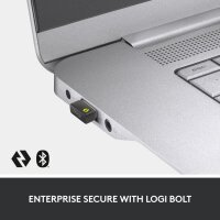 Logitech 920-010926 - Kabellos - RF Wireless + Bluetooth - Scherenschalter - QWERTZ - LED - Graphit