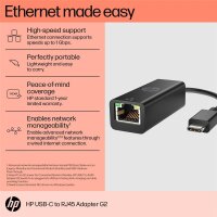 HP USB-C-an-RJ45 G2-Adapter - Kabelgebunden - USB Typ-C -...