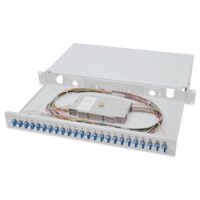 DIGITUS LWL Spleißbox, 1HE, bestückt, 24x LC DX, OS2