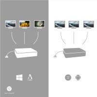 i-tec Metal USB-C Nano 3x Display Docking Station + Power Delivery 100 W - Kabelgebunden - USB 3.2 Gen 1 (3.1 Gen 1) Type-C - 100 W - 3,5 mm - 10,100,1000 Mbit/s - Silber