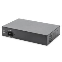 DIGITUS 8-Port Gigabit PoE Switch, 19 Zoll, Unmanaged, 2...