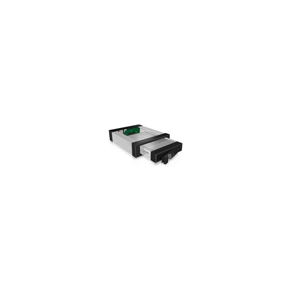 ICY BOX IB-129SSK-B - 13,3 cm (5.25") - Frontblende - 2.5/3.5" - SATA - SATA II - SATA III - Serial Attached SCSI (SAS) - Schwarz - Aluminium