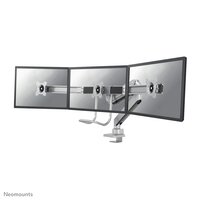 Neomounts NM-D775DX3SILVER Monitorarm 17-27" - Gasfeder - Topfix - 180°-Stopp - Klemme/Durchführung - 43,2 cm (17") - 68,6 cm (27") - 100 x 100 mm - Höhenverstellung - Silber