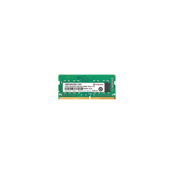 Transcend JetRam JM3200HSE-16G - 16 GB - 1 x 16 GB - DDR4 - 3200 MHz - 260-pin SO-DIMM