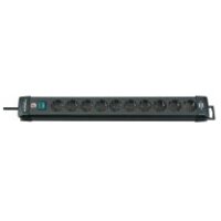 Brennenstuhl BN-1951100100 - 3 m - Schwarz - Kunststoff - 10 AC-Ausgänge - Schwarz