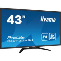 Iiyama ProLite 43" (108 cm) Monitor mit 4K Auflösung und einer Leistung von vier Displays in einem einzigem Gerät - 108 cm (42.5") - 3840 x 2160 Pixel - 4K Ultra HD - 3 ms - Schwarz