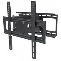 Manhattan Universal TV-Wandhalterung - neig- und schwenkbar - Ein Arm - geeignet für Flachbildschirme und Curved Displays von 32" bis 55"* und bis zu 50 kg - 50 kg - 81,3 cm (32 Zoll) - 139,7 cm (55 Zoll) - 200 x 200 mm - 400 x 400 mm - Schwarz