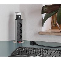 Brennenstuhl Tower Power Tischsteckdosenleiste 3-fach -...
