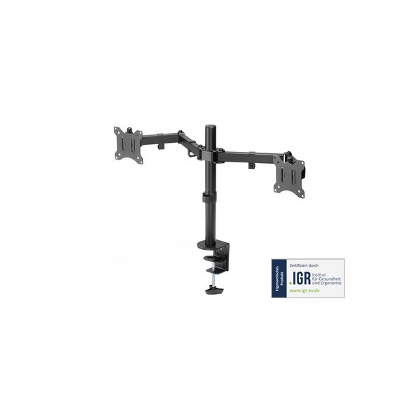 DIGITUS Dual Monitorhalterung, 2x 32", 2x 8 kg