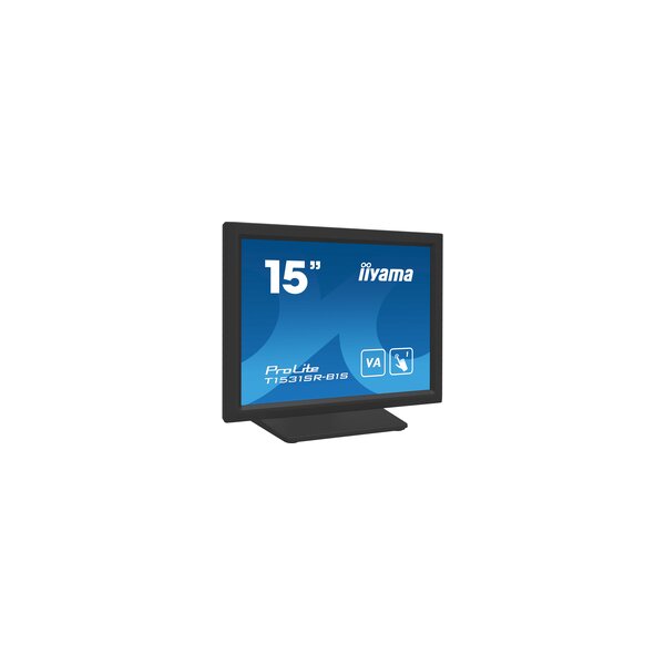 Iiyama Der ProLite T1531SR-B1 Sbasiert auf den neuesten 5-Wire-Resistive-Touchscreens - 38,1 cm (15") - 1024 x 768 Pixel - XGA - 0,297 x 0,297 mm - 2500:1 - 18 ms