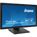 Iiyama ProLite 22” (54.6 cm) Full HD Monitor mit einem PCAP Multi-Touch-Display - IPS Panel - Touch-durch-Glas Technologie und Anti-Fingerprint-Beschichtung - 54,6 cm (21.5") - 1920 x 1080 Pixel - Full HD - 8 ms - Schwarz