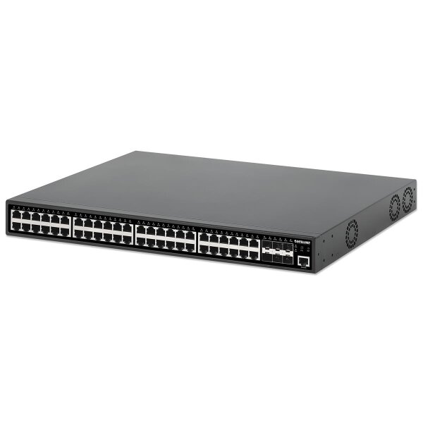 Intellinet 54-P PoE+ Managed Switch 6x10GbE 450W - Switch - 54-Port