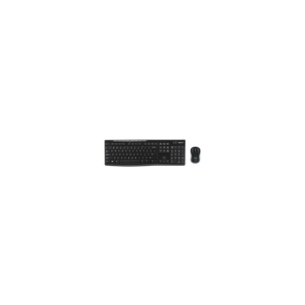 Logitech MK270 - Volle Größe (100%) - Kabellos - RF Wireless - QWERTY - Schwarz - Maus enthalten