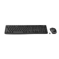 Logitech MK270 - Volle Größe (100%) - Kabellos - RF Wireless - QWERTY - Schwarz - Maus enthalten