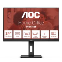 AOC E3 24E3QAF - 60,5 cm (23.8") - 1920 x 1080 Pixel - Full HD - LCD - 4 ms - Schwarz
