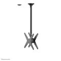 Neomounts FPMA-C340DBLACK Doppel Monitor-/TV-Deckenhalterung 32-75" - H 106-156 cm - 81,3 cm (32") - 190,5 cm (75") - 100 x 100 mm - 400 x 400 mm - Höhenverstellung - Schwarz