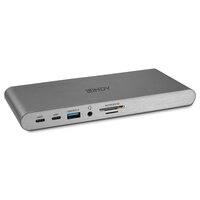Lindy 43349 - Kabelgebunden - USB 3.2 Gen 1 (3.1 Gen 1) Type-C - 100 W - 10,100,1000 Mbit/s - Silber - MicroSD (TransFlash) - SD