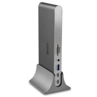 Lindy 43349 - Kabelgebunden - USB 3.2 Gen 1 (3.1 Gen 1) Type-C - 100 W - 10,100,1000 Mbit/s - Silber - MicroSD (TransFlash) - SD