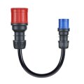 go-e Adapter Gemini flex 22 kW auf CEE blau 16 A - Schwarz - Gerade - Gerade - IP55 - 22 kW - 16 A