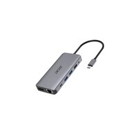 Acer HP.DSCAB.009 - Kabelgebunden - USB 3.2 Gen 1 (3.1 Gen 1) Type-C - 3,5 mm - 10,100,1000 Mbit/s - Silber - MicroSD (TransFlash) - SD