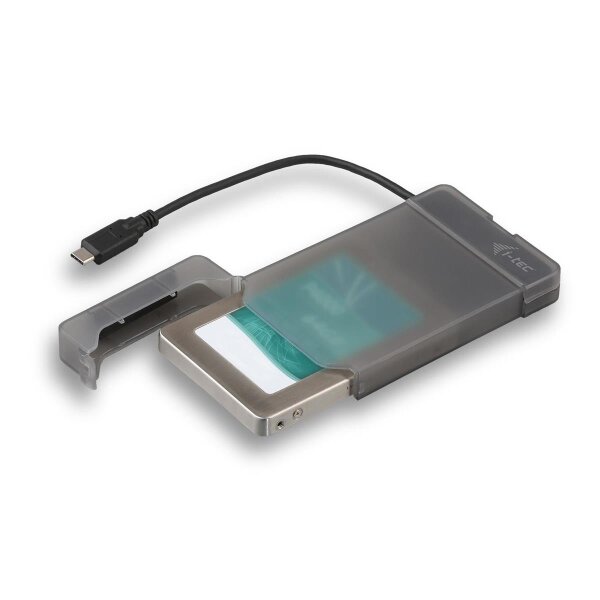i-tec MySafe USB-C 3.1 Gen. 2 Easy - HDD / SSD-Gehäuse - 2.5" - SATA - Serial ATA II - Serial ATA III - 10 Gbit/s - USB Anschluss - Schwarz