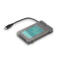 i-tec MySafe USB-C 3.1 Gen. 2 Easy - HDD / SSD-Gehäuse - 2.5" - SATA - Serial ATA II - Serial ATA III - 10 Gbit/s - USB Anschluss - Schwarz