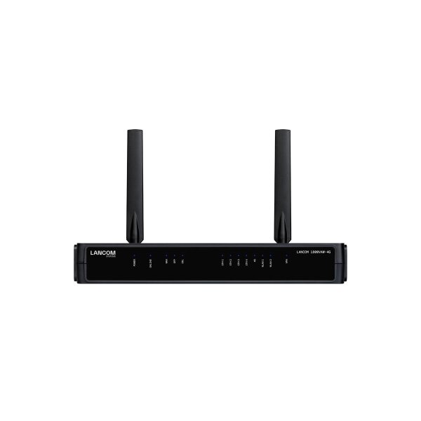 Lancom 1800VAW-4G (EU) - Schwarz - DSL - LAN - Leistung - WAN - WLAN - 1 Lüfter - Extern - SMA - 2 dBi