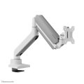 Neomounts DS70PLUS-450WH1 Monitorarm 17-49" - Gasfeder - Topfix - 180°-Stopp - Klemme/Durchführung - 18 kg - 43,2 cm (17") - 124,5 cm (49") - 100 x 100 mm - Weiß