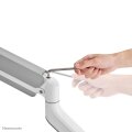 Neomounts DS70PLUS-450WH1 Monitorarm 17-49" - Gasfeder - Topfix - 180°-Stopp - Klemme/Durchführung - 18 kg - 43,2 cm (17") - 124,5 cm (49") - 100 x 100 mm - Weiß