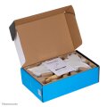 Neomounts DS70PLUS-450WH1 Monitorarm 17-49" - Gasfeder - Topfix - 180°-Stopp - Klemme/Durchführung - 18 kg - 43,2 cm (17") - 124,5 cm (49") - 100 x 100 mm - Weiß